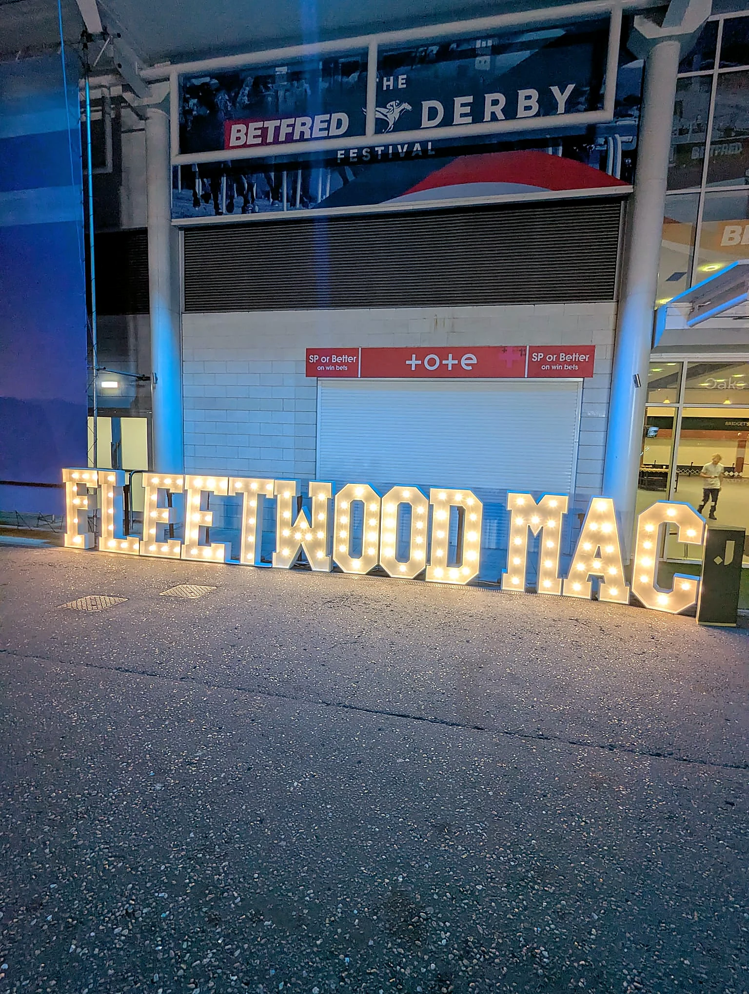 Fleetwood Mac illuminated event letters